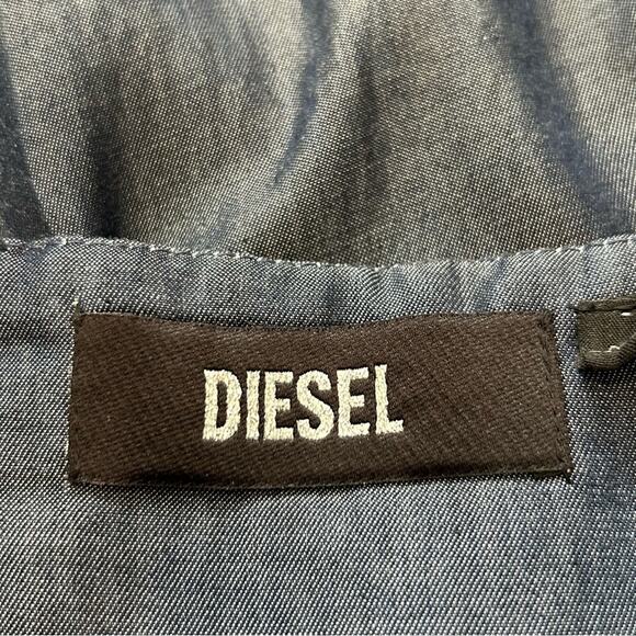 Diesel Leather Star Pattern Corset Spaghetti Strap Dress Medium - Picture 11 of 16